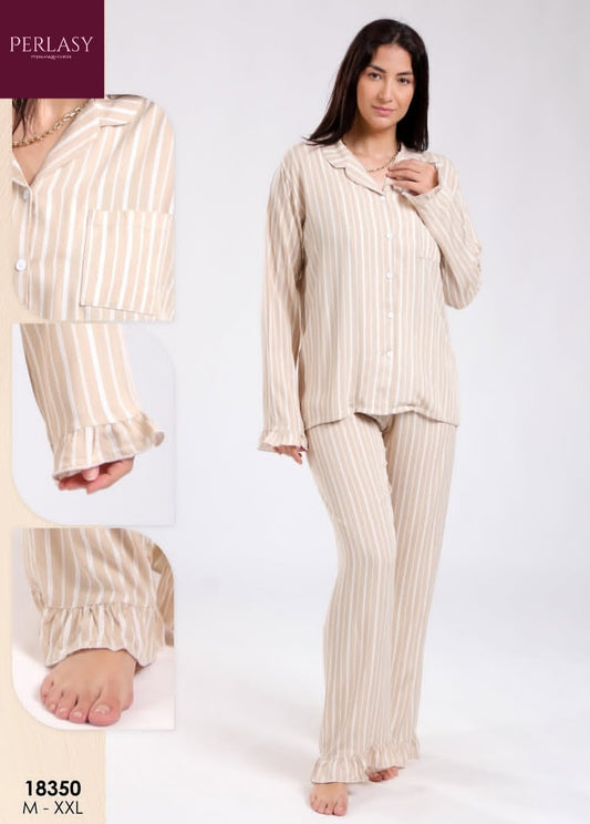 Pyjama rayé tendance