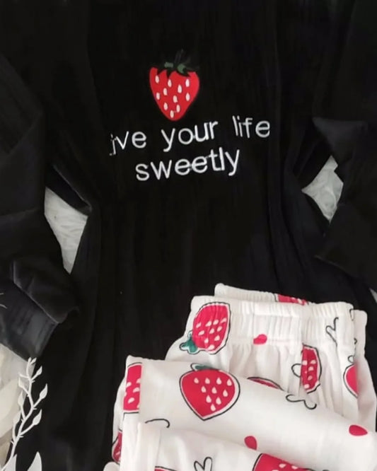 Live your life sweetly pyjama